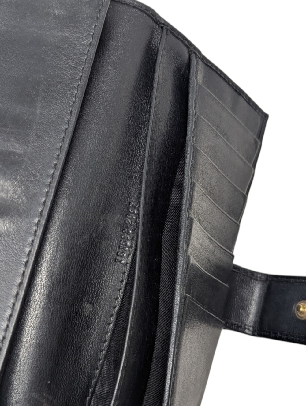 Gucci Guccissima Black Leather Interlocking GG Embossed Long Continental Wallet - Picture 10 of 16